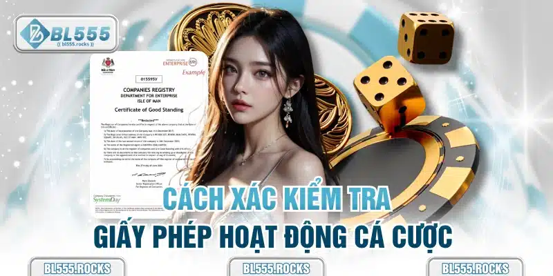 Cách xác kiểm tra giấy phép hoạt động cá cược